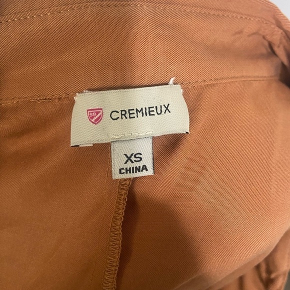 Cremieux women's XS 100% tencel tie waist button down shirt dress EUC - Picture 7 of 8